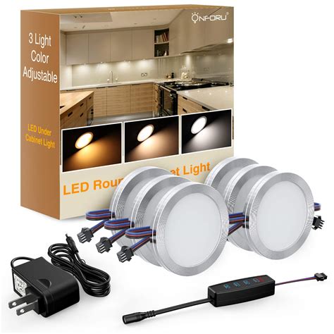 Dimmable Under Cabinet Lighting Kitchen LED Puck Lights Kit 